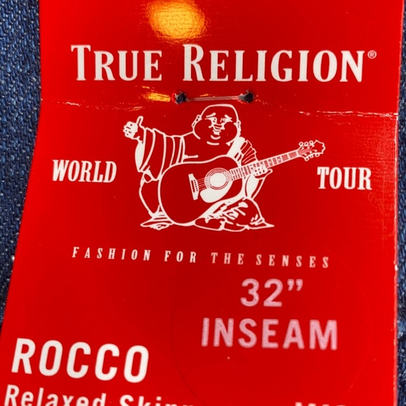 TRUE RELIGION Mens Rocco Relaxed Skinny Jeans - Picture 9 of 10